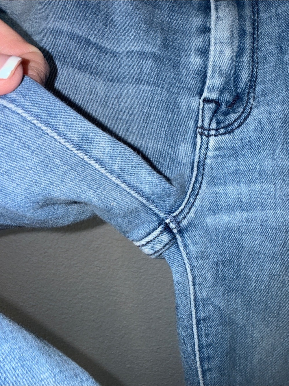 Mother Looker Ankle Fray Light Wash Women's Jeans - Picture 5 of 9